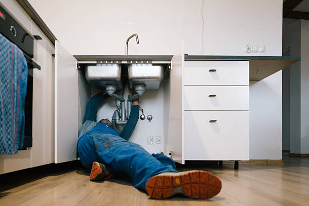 Professional Drain Cleaning technician working in Brownstown, PA